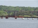 Wisconsin Central Low Bridge & CN Tall Trestle over Manitowoc River